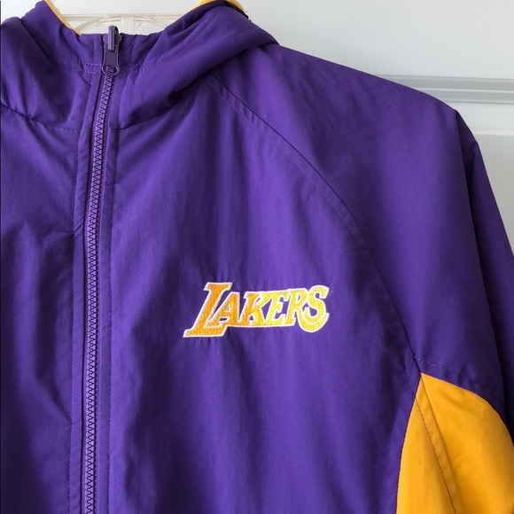 Lakers Reebok reversible rain jacket